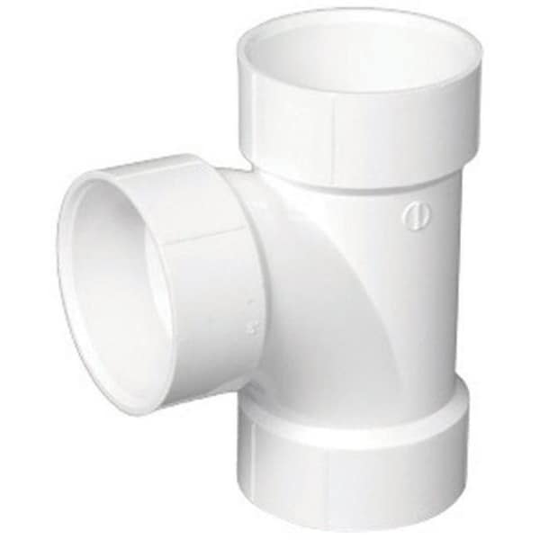 Charlotte Pipe And Foundry Charlotte Pipe & Foundry PVC004001600 PVC Dwv Sanitary Tee 6 in. 4269809 - main